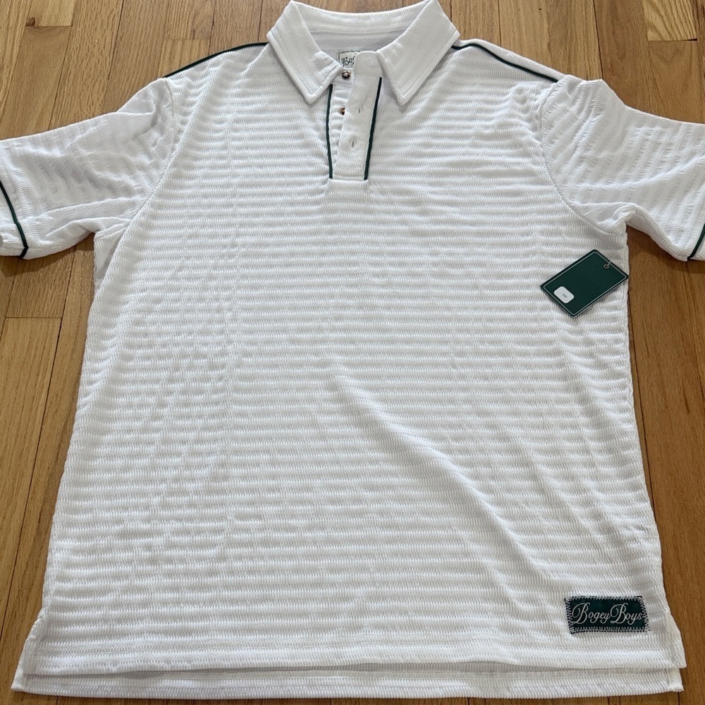 NWT Bogey Boys Knit Polo Sz M